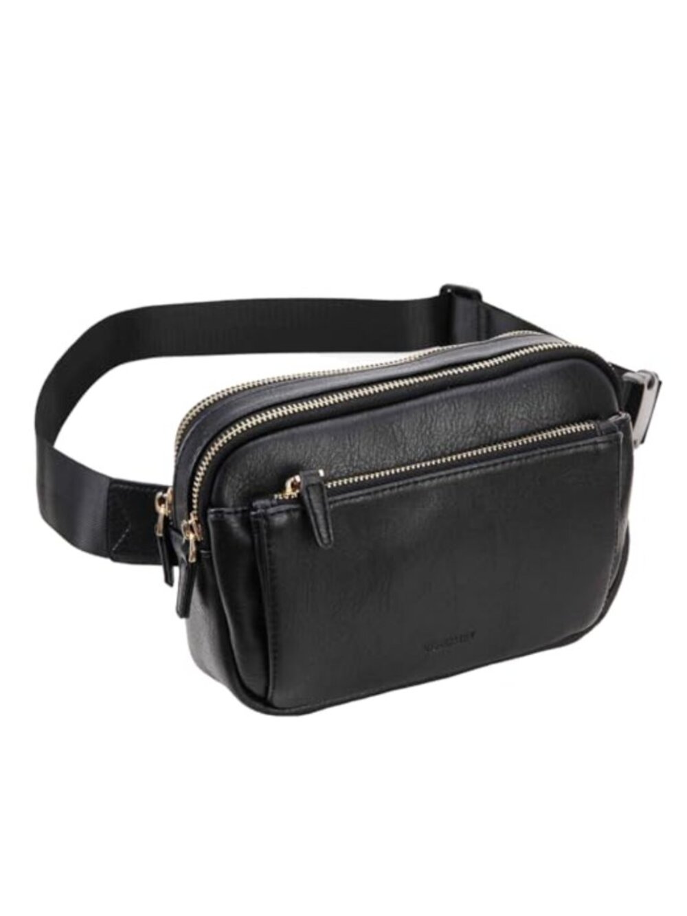 Vegan Leather Fanny Pack Waist Bag Crossbody Belt Bag Adjustable Strap Outdoor